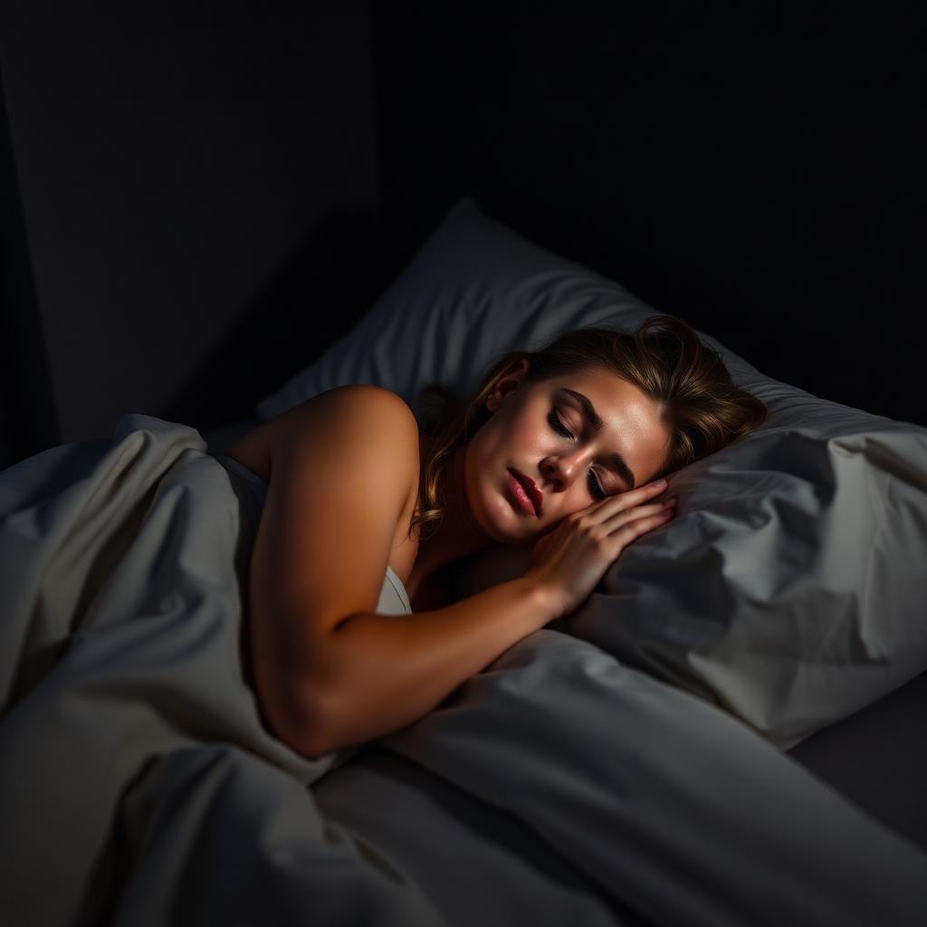 Person doing gentle stretches before sleep